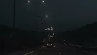 A lonely midnight drive in the rain; a playlist slowed