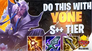 WILD RIFT | Yone Is S+= Tier If You Do THIS! | Challenger Yone Gameplay | Guide & Build