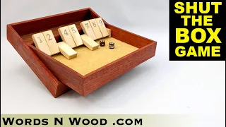 I learned some new techniques making this Classic Party Game // Shut-The-Box Game