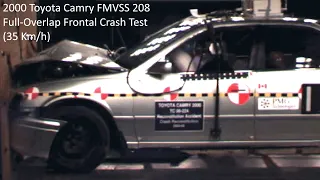 1997-2001 Toyota Camry CMVSS 208 Full-Overlap Frontal Crash Test (22 Mph)