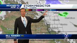 Tuesday evening February 28 Omaha weather