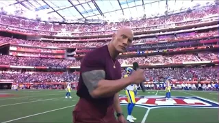 The Rock Sings Faceoff At Superbowl (REAL) 😱😱🤯