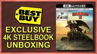 How to Train Your Dragon 2 Best Buy Exclusive 4K+2D Blu-ray SteelBook Unboxing
