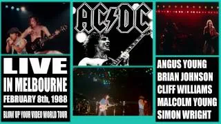 AC/DC Whole Lotta Rosie LIVE: Melbourne Australia, February 8th, 1988 HD