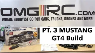 Tamiya FORD MUSTANG GT4 RACE CAR KIT TT-02 Build Series Pt. 3 🤙