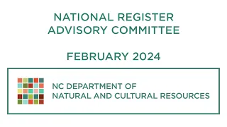 National Register Advisory Committee - February 2024