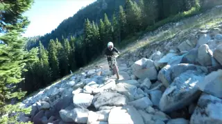 Chase cam on Lichen it at Stevens Pass