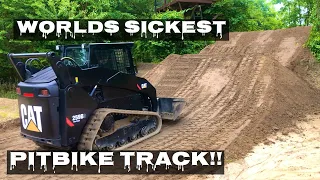 BUILDING THE WORLDS SICKEST PITBIKE TRACK!!