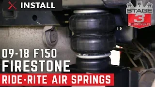 2015-2018 F150 Firestone Ride Rite Rear Air Spring Kit Install