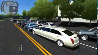 City Car Driving Cadillac XTS Royale limousine-Traffic jam (100)
