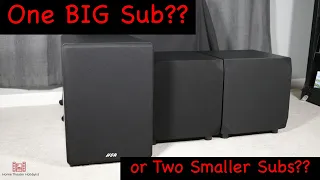 HT Basics: Should I Buy 1 Big Subwoofer or 2 Smaller Subwoofers? The Benefits of Multiple Subwoofers