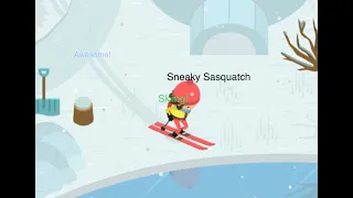 Tips for beginners on skiing! Sneaky Sasquatch!