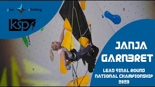Janja Garnbret - Lead Climbing Final Round (National Championship 2023 - Plus Climbing Koper)