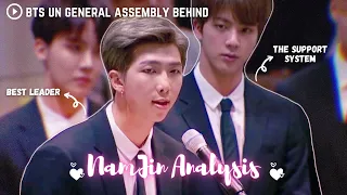 NamJin Analysis: BTS UN General Assembly Behind (The Best Support System; Kim Seokjin)