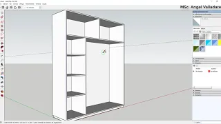 Diseño de closet en Sketchup Pro 2020