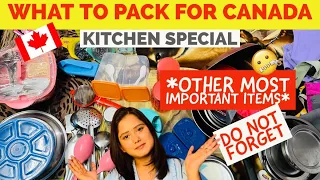 🇨🇦 *MUST CARRY THESE* WHAT TO PACK FOR CANADA | KITCHEN Essentials| BASIC ITEMS|That Perfect Journey