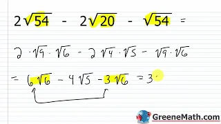 Adding and Subtracting Square Roots Practice Test Full Solutions