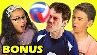 Kids React to SCOTT STERLING!!! (Best Volleyball Blocks Ever) (Bonus #147)