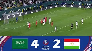 Saudi Arabia U23 vs. Tajikistan U23 [4-2] | AFC U23 Asian Cup 2024 | Match Highlights!