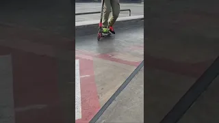 Freestyle scooter insane line!