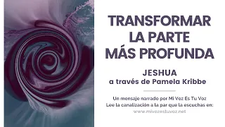 TRANSFORMAR LA PARTE MÁS PROFUNDA | Jeshua a través de Pamela Kribbe