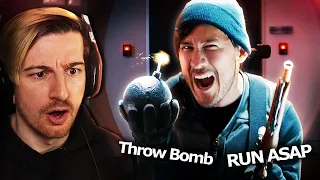 MARK. PUT DOWN THE BOMB.. PLEASE!! | A Heist With Markiplier (Reaction)