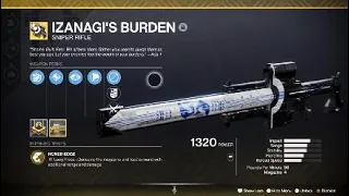 Izanagi's Burden Exotic Weapon & Catalyst – Destiny 2