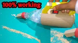 How To Make a Vacuum Cleaner Cardboard and Bottle with DC Motor ||