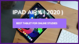 Apple ipad air 4 ( 2020 ) with accessories. Unboxing ipad air 4 - sky blue device for online classes