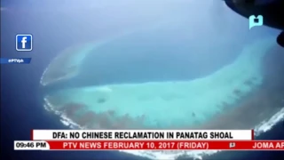 DFA: No Chinese reclamation in Panatag Shoal