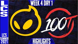 DIG vs 100 Highlights | LCS Summer 2021 W4D1 | Dignitas vs 100 thieves