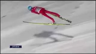 Dmitry Vassiliev 217 m - Vikersund 2015 2nd Training Jump