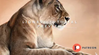 Lioness Tutorial Preview - #pasteltutorial #pastelartist #beginnerartists #pastelart #softpastels