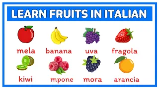 Learn fruits in Italian | learn italian #learn_italian