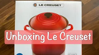 Unboxing Le Creuset Stockpot 10 Quartz