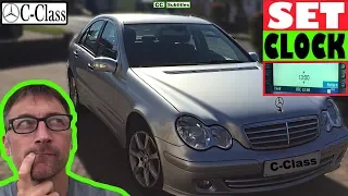How to set Clock on Mercedes C-Class - How to set time on Mercedes C-Class