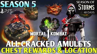 All Rewards Cracked Amulet MORTAL KOMBAT 1 Invasion Season 5 Skins MK1 | MK1 Cracked Amulet Required