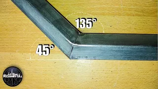 SQUARE TUBING CUTTING & JOINING IDEA 45° CORNER