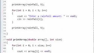 C++ Programming: Passing Arrays to Functions