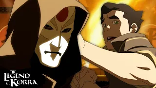 Korra & Mako Rescue Bolin From Amon 🔥 | Full Scene | The Legend of Korra