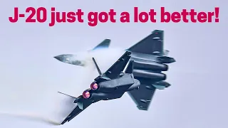 J-20 just got a lot better! Another secret unveiled, it really can do this! The best Chinese jet