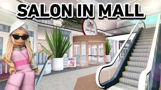 BUILDING A BEAUTY SALON In My BLOXBURG MALL