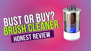 Makeup Brush Cleaner Review | Testing an electric Makeup Brush Cleaner from Amazon! *Bust or Buy*