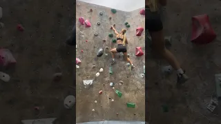 GYMNAST TRIES ROCK CLIMBING #viral #shorts