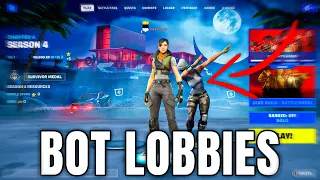 How To Get BOT LOBBIES In Fortnite Chapter 5 Season 2 | Get Bot Lobby Every Time!