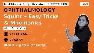 Ophthalmology - Squint made Easy | NEETPG 22 LMR | Dr. Nikita Nanwani