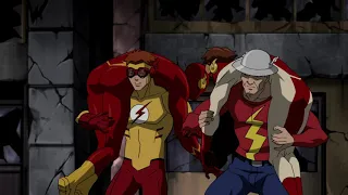 Kid Flash & Jay Garrick save  Flash and Impulse of the Explosion
