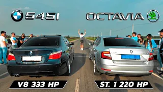 BMW 545i vs Skoda A7 "DPS" vs Lexus GS350 v Camry 3.5 vs Accord 2.4 + Infiniti FX35 v Mercedes GL550