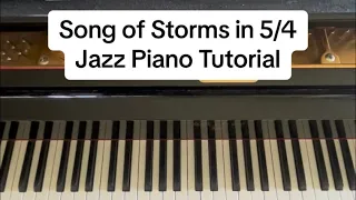 Songs of Storms in 5/4 (Jazz Piano Tutorial)