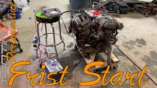 The LT1 running on off the 411 PCM First Test Start